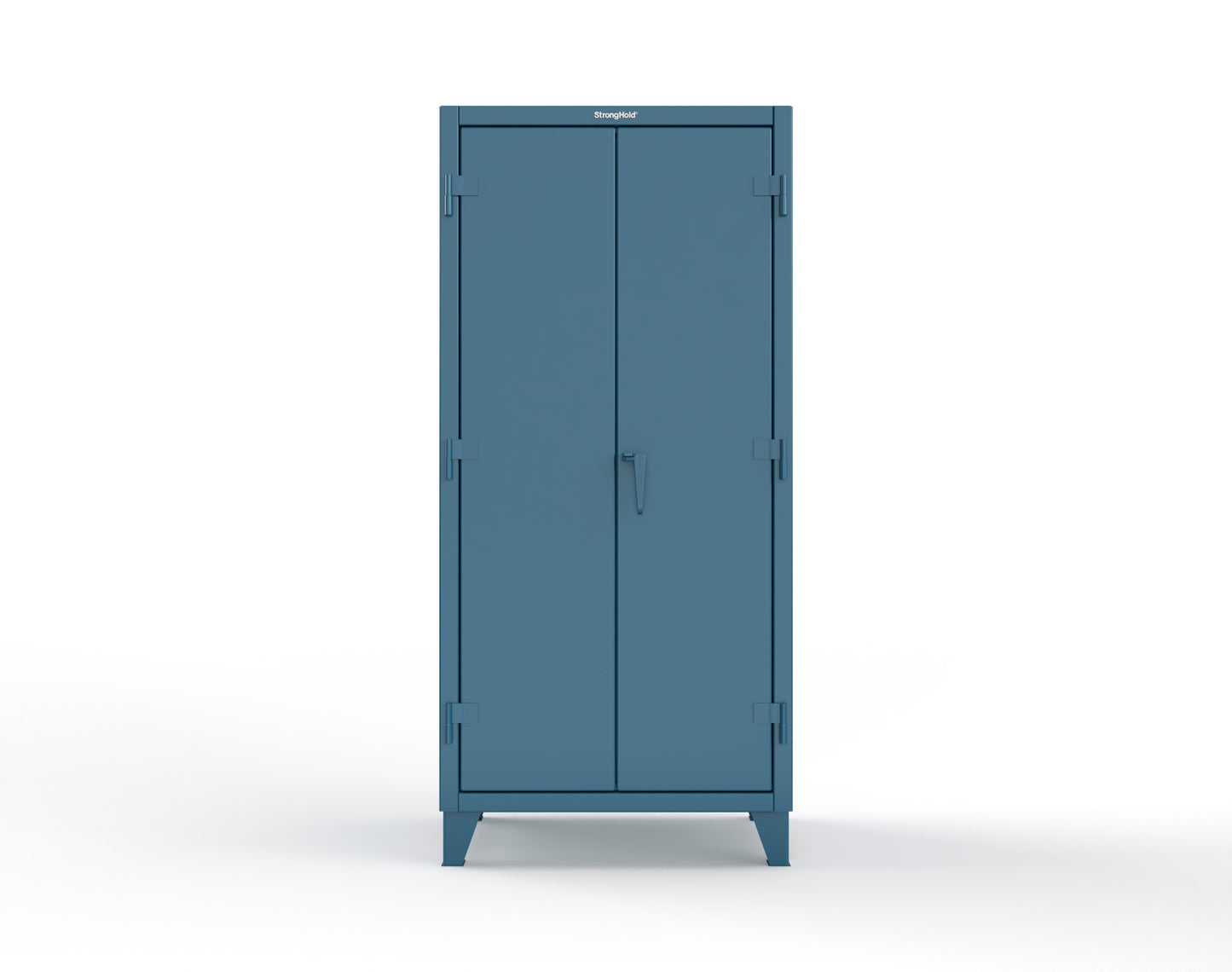 Extreme Duty 12 GA Uniform Cabinet with 4 Drawers, Pegboard, 4 Shelves - 36 In. W x 24 In. D x 78 In. H - 36-W-244-4DB-PB-5001