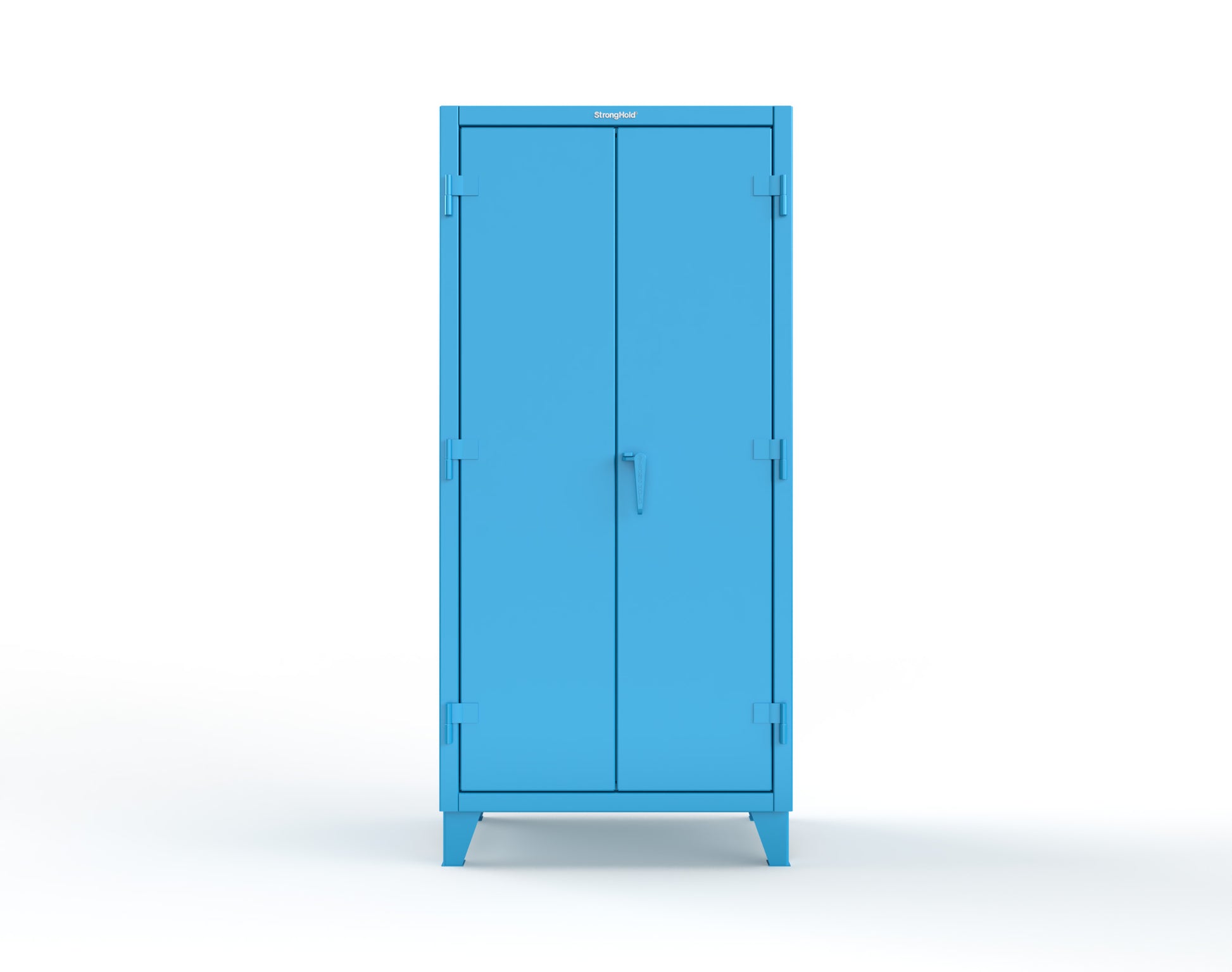 Extreme Duty 12 GA Uniform Cabinet with 4 Drawers, Pegboard, 4 Shelves - 36 In. W x 24 In. D x 78 In. H - 36-W-244-4DB-PB-5012