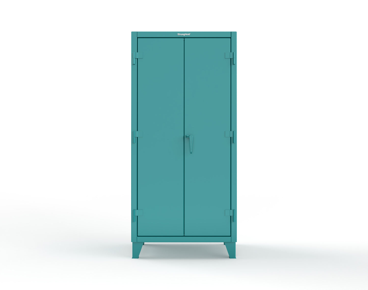 Extreme Duty 12 GA Uniform Cabinet with 4 Drawers, Pegboard, 4 Shelves - 36 In. W x 24 In. D x 78 In. H - 36-W-244-4DB-PB-5021