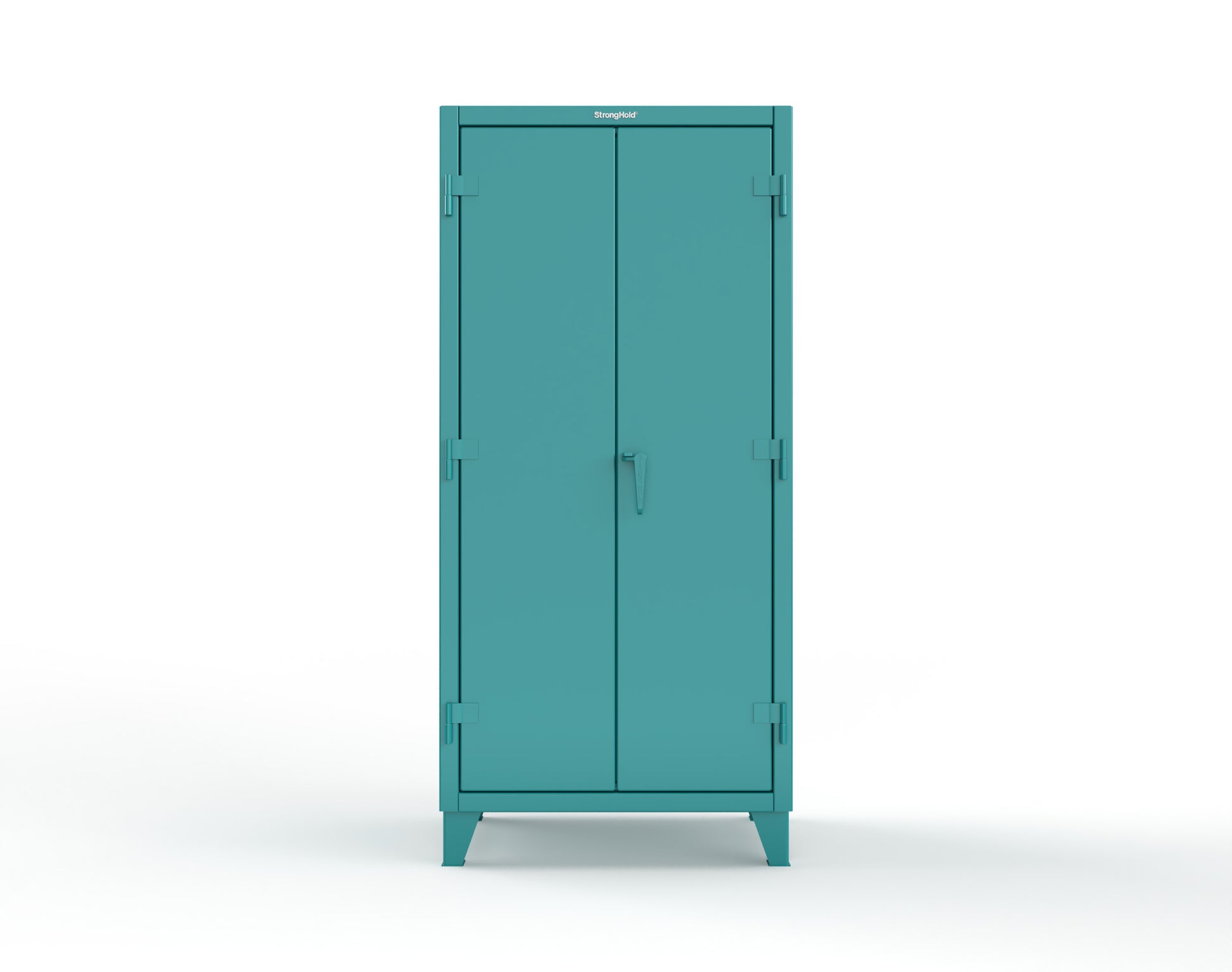 Extreme Duty 12 GA Uniform Cabinet with 4 Drawers, Pegboard, 4 Shelves - 36 In. W x 24 In. D x 78 In. H - 36-W-244-4DB-PB-5021