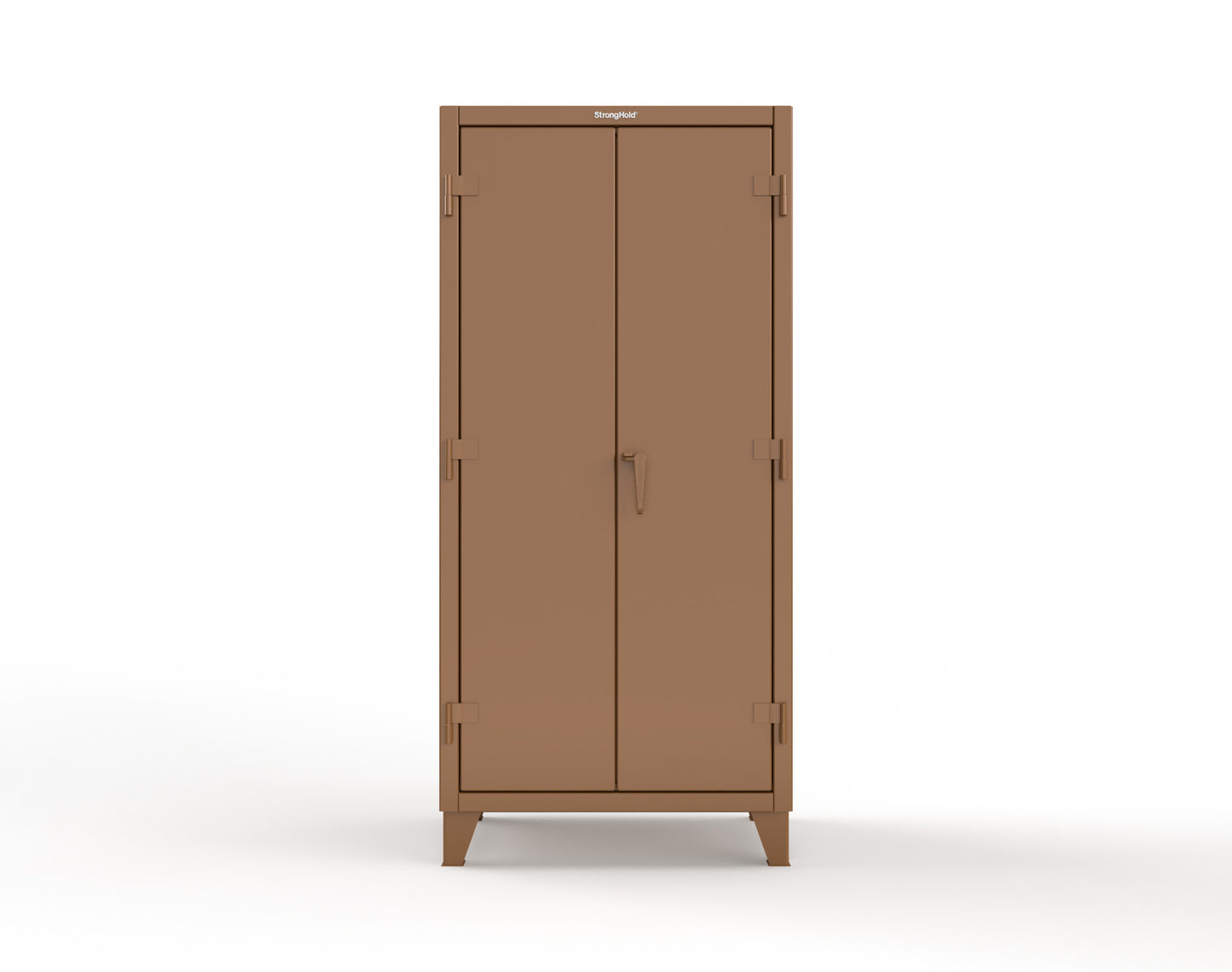 Extreme Duty 12 GA Uniform Cabinet with 4 Drawers, Pegboard, 4 Shelves - 36 In. W x 24 In. D x 78 In. H - 36-W-244-4DB-PB-8008