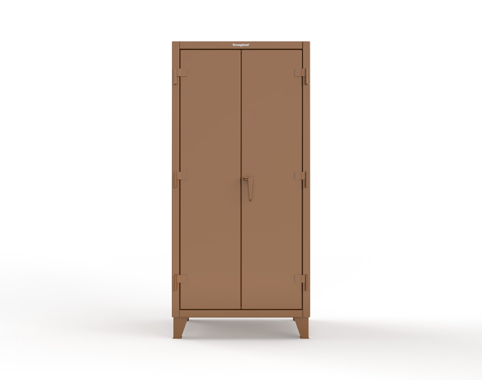 Extreme Duty 12 GA Uniform Cabinet with 4 Drawers, Pegboard, 4 Shelves - 36 In. W x 24 In. D x 78 In. H - 36-W-244-4DB-PB-8008