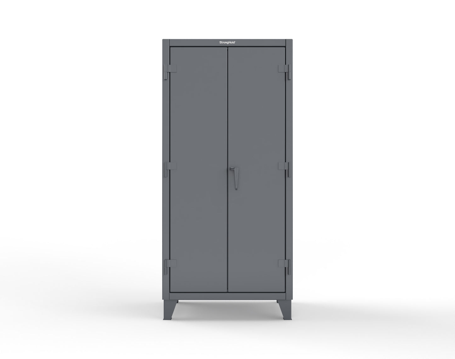 Extreme Duty 12 GA Uniform Cabinet with 4 Drawers, 4 Shelves - 36 In. W x 24 In. D x 78 In. H - 36-W-244-4DB-7024