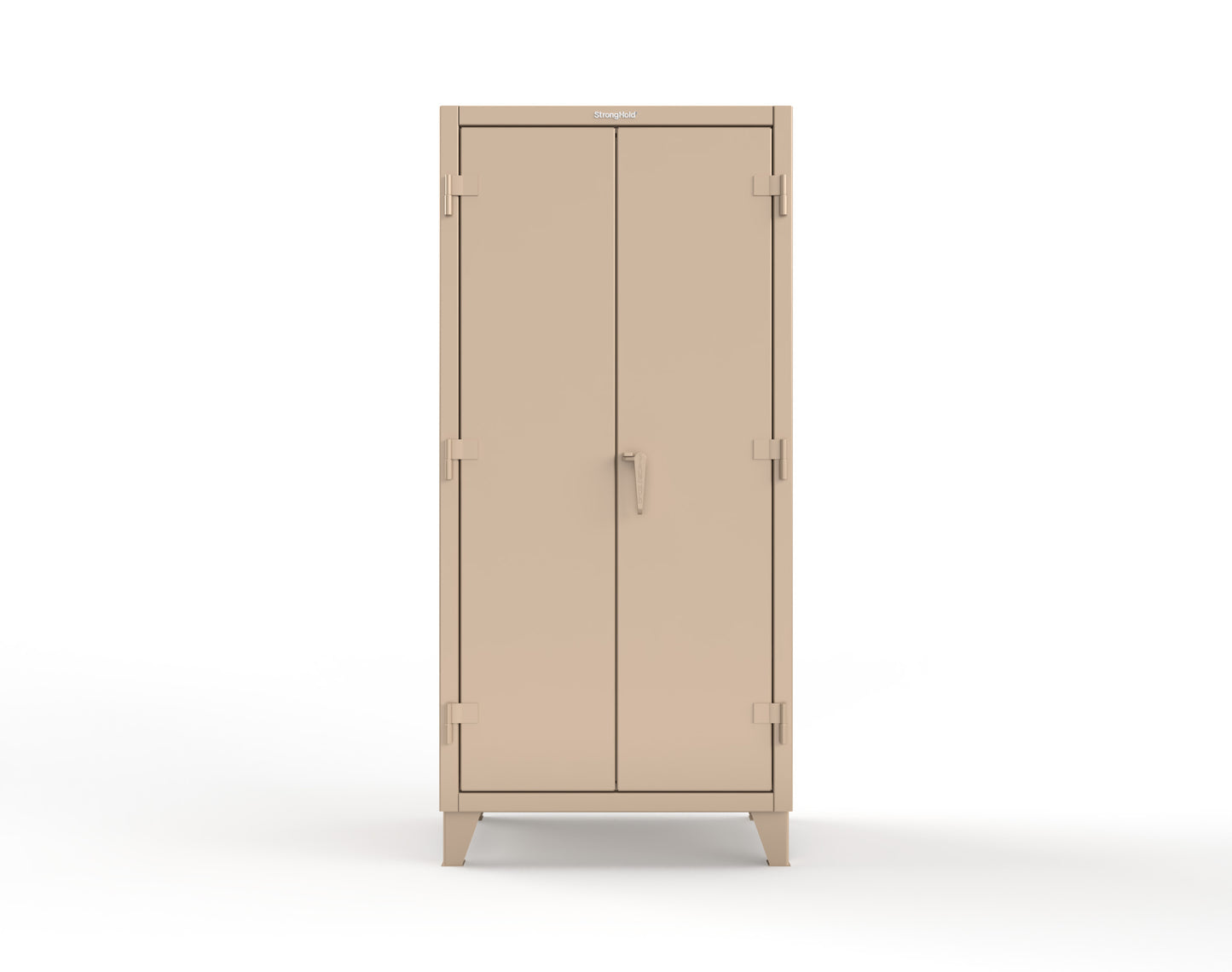 Extreme Duty 12 GA Uniform Cabinet with 4 Drawers, 4 Shelves - 36 In. W x 24 In. D x 78 In. H - 36-W-244-4DB-1019
