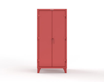 Extreme Duty 12 GA Uniform Cabinet with 4 Drawers, 4 Shelves - 36 In. W x 24 In. D x 78 In. H - 36-W-244-4DB-3001
