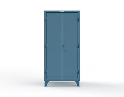 Extreme Duty 12 GA Uniform Cabinet with 4 Drawers, 4 Shelves - 36 In. W x 24 In. D x 78 In. H - 36-W-244-4DB-5001