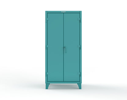 Extreme Duty 12 GA Uniform Cabinet with 4 Drawers, 4 Shelves - 36 In. W x 24 In. D x 78 In. H - 36-W-244-4DB-5021