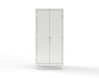 Extreme Duty 12 GA Uniform Cabinet with 4 Drawers, 4 Shelves - 36 In. W x 24 In. D x 78 In. H - 36-W-244-4DB-9003