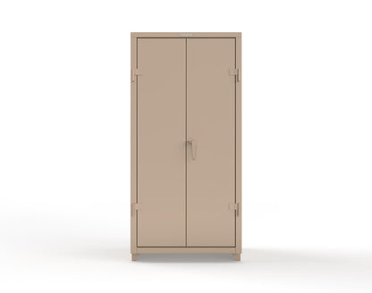 Extra Heavy Duty 14 GA Uniform Cabinet with Hanger Rod, 1 Shelf - 36 In. W x 24 In. D x 75 In. H - 36-WR-241-L-1019