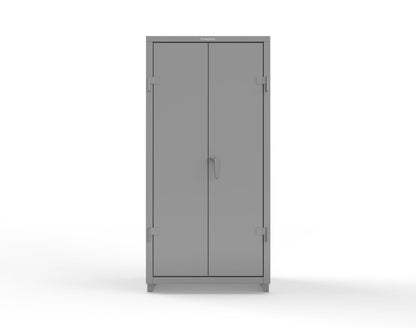 Extra Heavy Duty 14 GA Uniform Cabinet with Hanger Rod, 1 Shelf - 36 In. W x 24 In. D x 75 In. H - 36-WR-241-L-7037