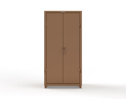 Extra Heavy Duty 14 GA Uniform Cabinet with Hanger Rod, 1 Shelf - 36 In. W x 24 In. D x 75 In. H - 36-WR-241-L-8008