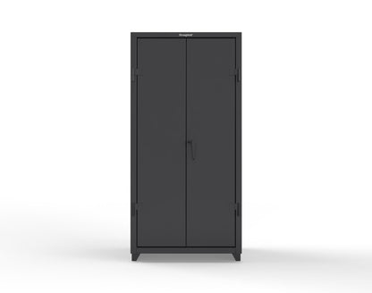 Extra Heavy Duty 14 GA Uniform Cabinet with Hanger Rod, 1 Shelf - 36 In. W x 24 In. D x 75 In. H - 36-WR-241-L-9005