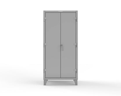 Extreme Duty 12 GA Uniform Cabinet with Hanger Rod, 1 Shelf - 36 In. W x 24 In. D x 78 In. H - 36-WR-241-7037