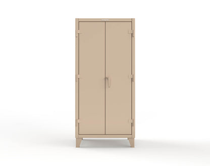 Extreme Duty 12 GA Uniform Cabinet with Hanger Rod, 1 Shelf - 36 In. W x 24 In. D x 78 In. H - 36-WR-241-1019