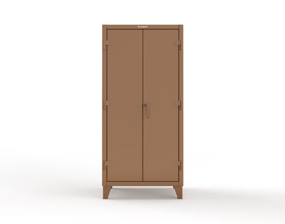 Extreme Duty 12 GA Uniform Cabinet with Hanger Rod, 1 Shelf - 36 In. W x 24 In. D x 78 In. H - 36-WR-241-8008