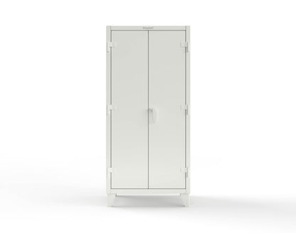 Extreme Duty 12 GA Uniform Cabinet with Hanger Rod, 1 Shelf - 36 In. W x 24 In. D x 78 In. H - 36-WR-241-9003