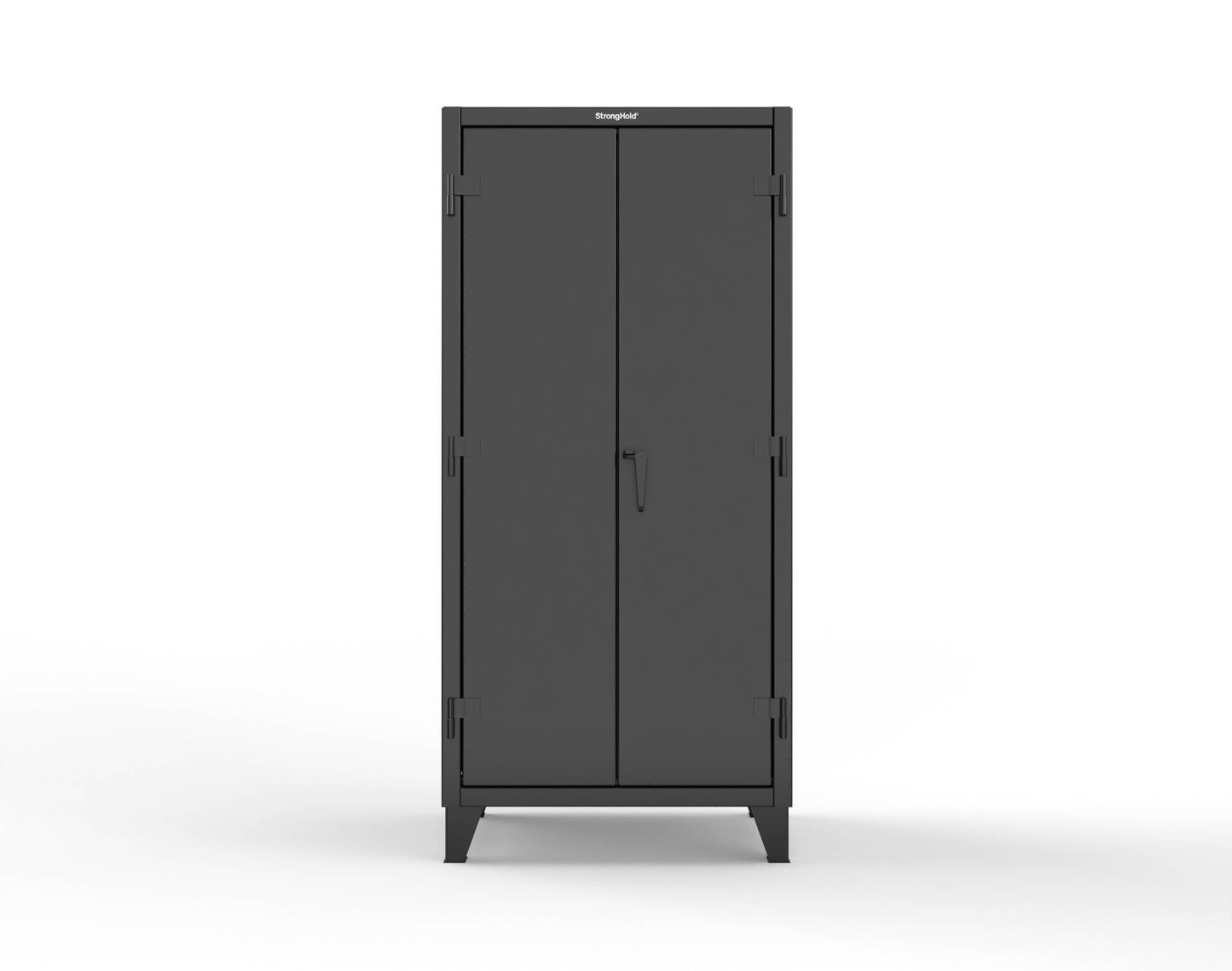 Extreme Duty 12 GA Uniform Cabinet with Hanger Rod, 1 Shelf - 36 In. W x 24 In. D x 78 In. H - 36-WR-241-9005