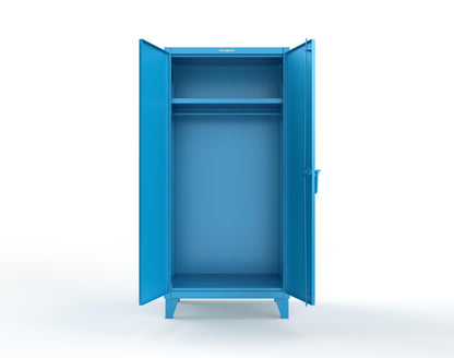 Extreme Duty 12 GA Uniform Cabinet with Hanger Rod, 1 Shelf - 36 In. W x 24 In. D x 78 In. H - 36-WR-241-5012
