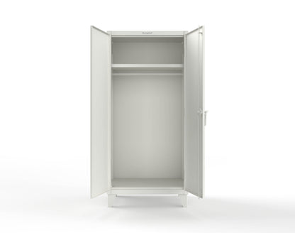 Extreme Duty 12 GA Uniform Cabinet with Hanger Rod, 1 Shelf - 36 In. W x 24 In. D x 78 In. H - 36-WR-241-9003