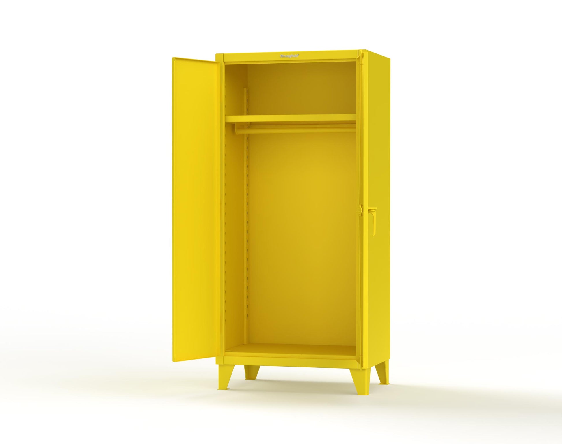 Extreme Duty 12 GA Uniform Cabinet with Hanger Rod, 1 Shelf - 36 In. W x 24 In. D x 78 In. H - 36-WR-241-1021