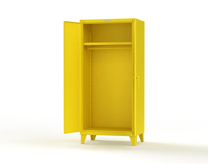 Extreme Duty 12 GA Uniform Cabinet with Hanger Rod, 1 Shelf - 36 In. W x 24 In. D x 78 In. H - 36-WR-241-1021