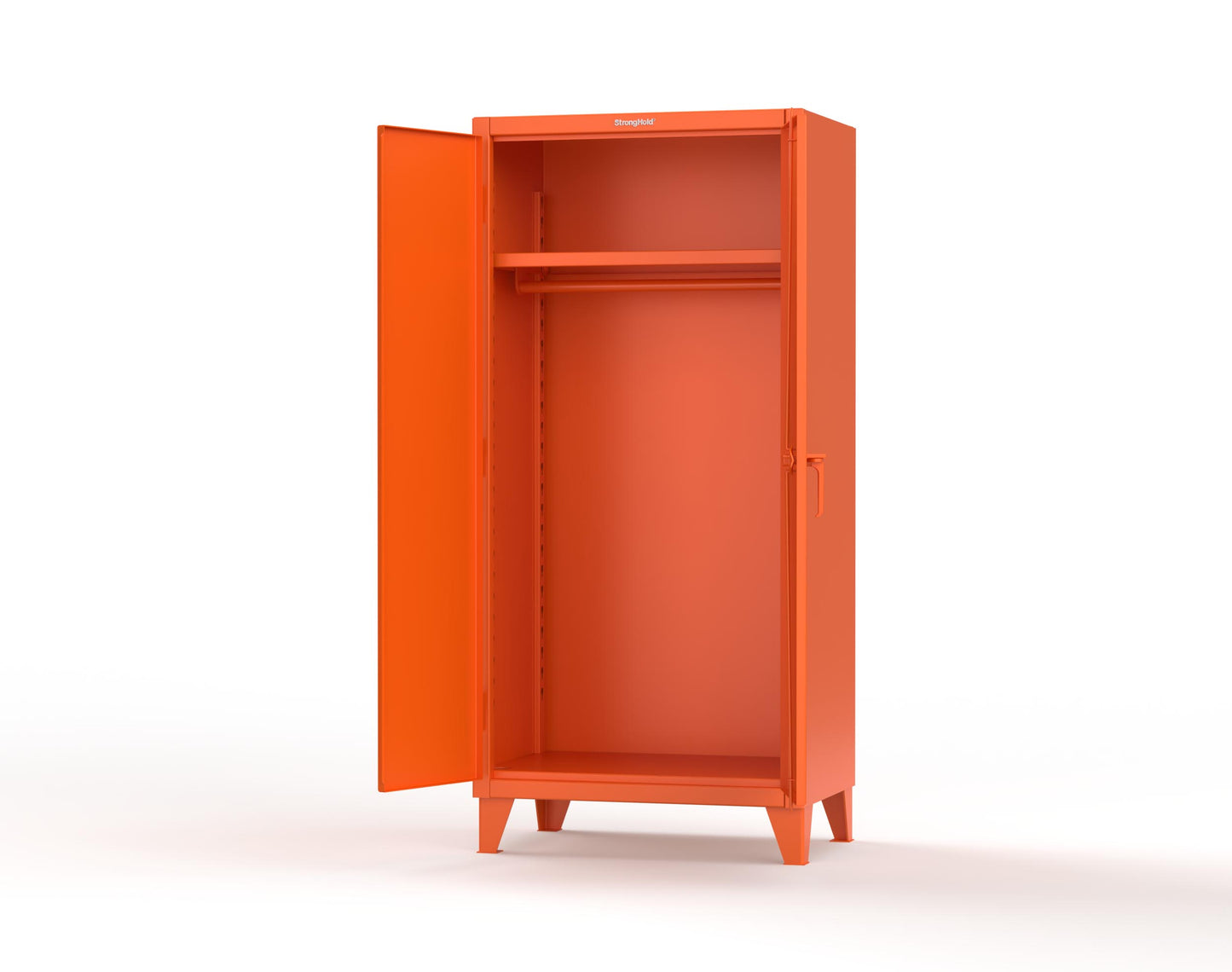 Extreme Duty 12 GA Uniform Cabinet with Hanger Rod, 1 Shelf - 36 In. W x 24 In. D x 78 In. H - 36-WR-241-2009