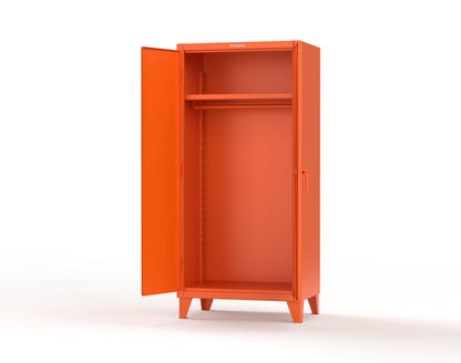 Extreme Duty 12 GA Uniform Cabinet with Hanger Rod, 1 Shelf - 36 In. W x 24 In. D x 78 In. H - 36-WR-241-2009