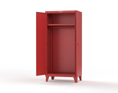 Extreme Duty 12 GA Uniform Cabinet with Hanger Rod, 1 Shelf - 36 In. W x 24 In. D x 78 In. H - 36-WR-241-3001