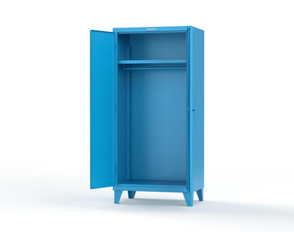 Extreme Duty 12 GA Uniform Cabinet with Hanger Rod, 1 Shelf - 36 In. W x 24 In. D x 78 In. H - 36-WR-241-5012