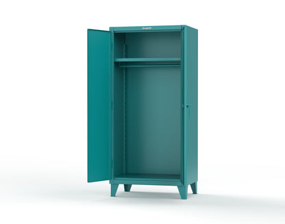 Extreme Duty 12 GA Uniform Cabinet with Hanger Rod, 1 Shelf - 36 In. W x 24 In. D x 78 In. H - 36-WR-241-5021