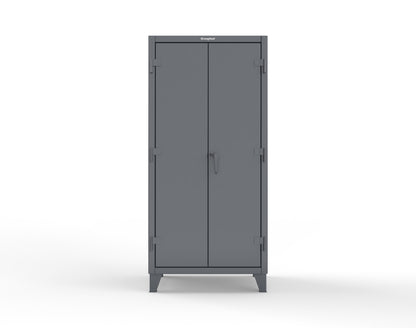Extreme Duty 12 GA Uniform Cabinet with 7 Drawers, 3 Shelves - 36 In. W x 24 In. D x 78 In. H - 36-W-243-7DB-7024