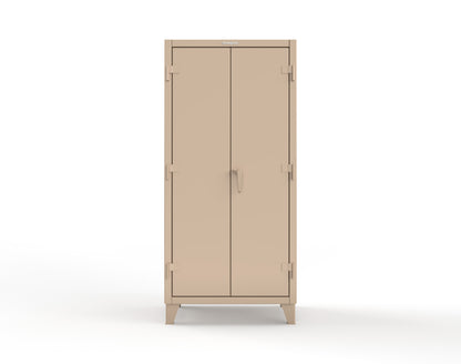 Extreme Duty 12 GA Uniform Cabinet with 7 Drawers, 3 Shelves - 36 In. W x 24 In. D x 78 In. H - 36-W-243-7DB-1019