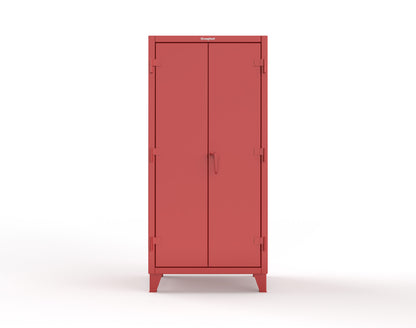 Extreme Duty 12 GA Uniform Cabinet with 7 Drawers, 3 Shelves - 36 In. W x 24 In. D x 78 In. H - 36-W-243-7DB-3001