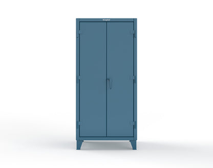 Extreme Duty 12 GA Uniform Cabinet with 7 Drawers, 3 Shelves - 36 In. W x 24 In. D x 78 In. H - 36-W-243-7DB-5001
