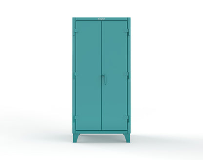 Extreme Duty 12 GA Uniform Cabinet with 7 Drawers, 3 Shelves - 36 In. W x 24 In. D x 78 In. H - 36-W-243-7DB-5021