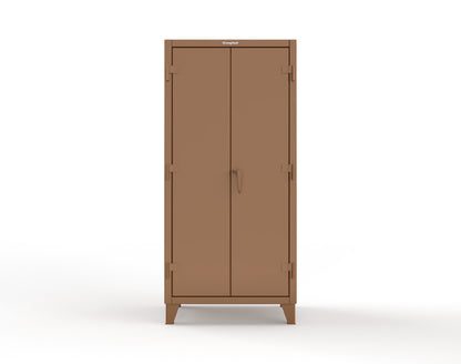 Extreme Duty 12 GA Uniform Cabinet with 7 Drawers, 3 Shelves - 36 In. W x 24 In. D x 78 In. H - 36-W-243-7DB-8008