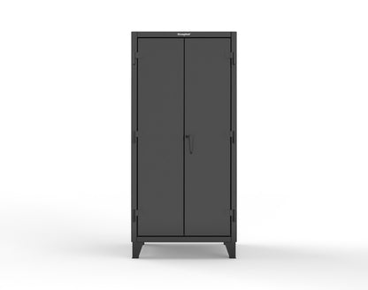 Extreme Duty 12 GA Uniform Cabinet with 7 Drawers, 3 Shelves - 36 In. W x 24 In. D x 78 In. H - 36-W-243-7DB-9005