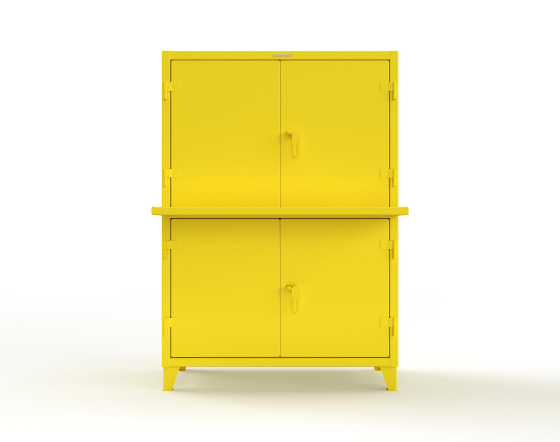 Extreme Duty 12 GA Multi-Compartment Computer Cabinet with 4 Shelves - 54 In. W x 24 In. D x 78 In. H - 4.56-CC-244-1021