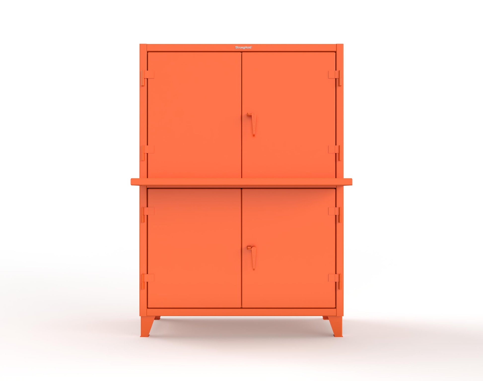 Extreme Duty 12 GA Multi-Compartment Computer Cabinet with 4 Shelves - 54 In. W x 24 In. D x 78 In. H - 4.56-CC-244-2009