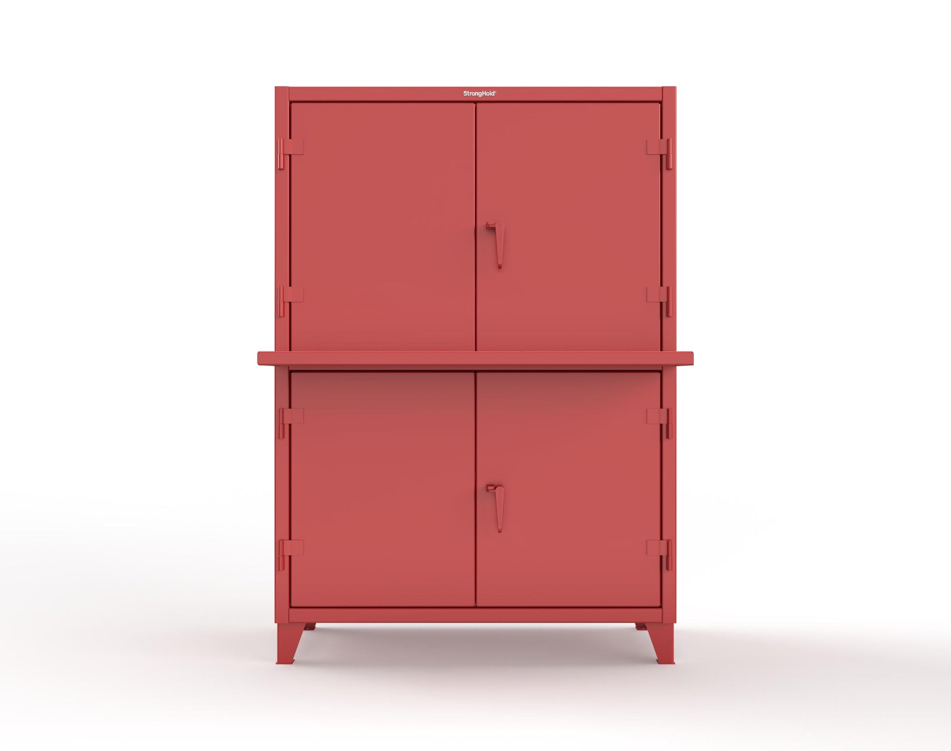 Extreme Duty 12 GA Multi-Compartment Computer Cabinet with 4 Shelves - 54 In. W x 24 In. D x 78 In. H - 4.56-CC-244-3001