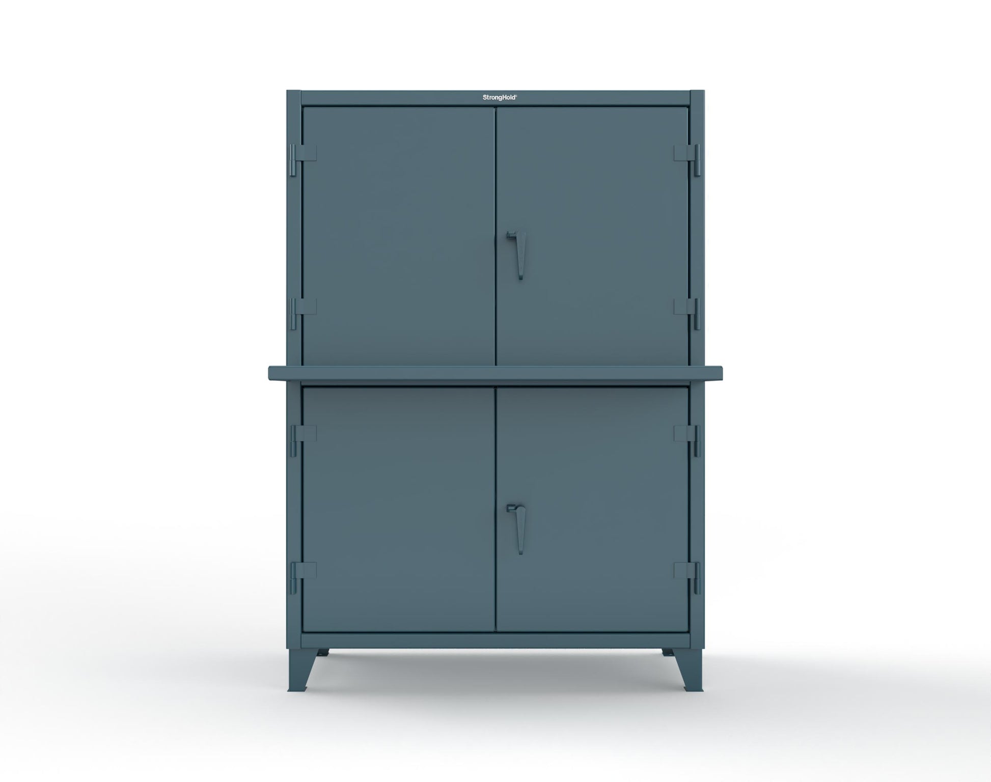 Extreme Duty 12 GA Multi-Compartment Computer Cabinet with 4 Shelves - 54 In. W x 24 In. D x 78 In. H - 4.56-CC-244-5001