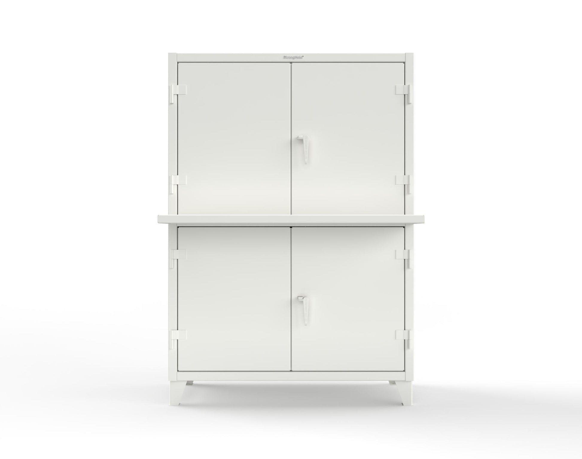 Extreme Duty 12 GA Multi-Compartment Computer Cabinet with 4 Shelves - 54 In. W x 24 In. D x 78 In. H - 4.56-CC-244-9003