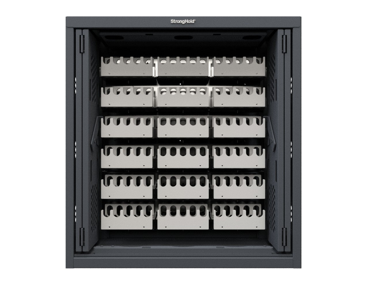 Modular Weapons Storage M17 Cabinet with Recessed Doors - 42 in. W x 16 1/2 in. D x 45 in. H