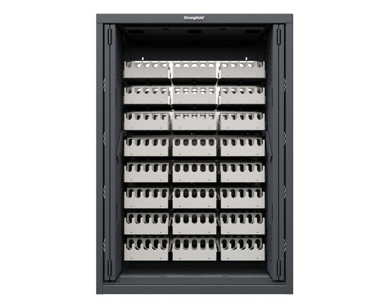 Modular Weapons Storage M17 Cabinet with Recessed Doors - 42 in. W x 16 1/2 in. D x 60 in. H