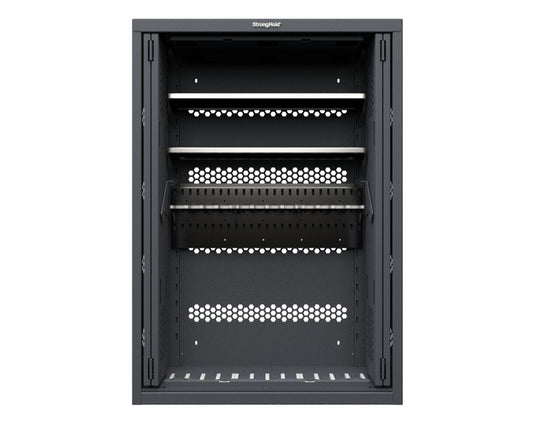 Modular Weapons Storage M4 Cabinet with Recessed Doors - 42 in. W x 16 1/2 in. D x 60 in. H