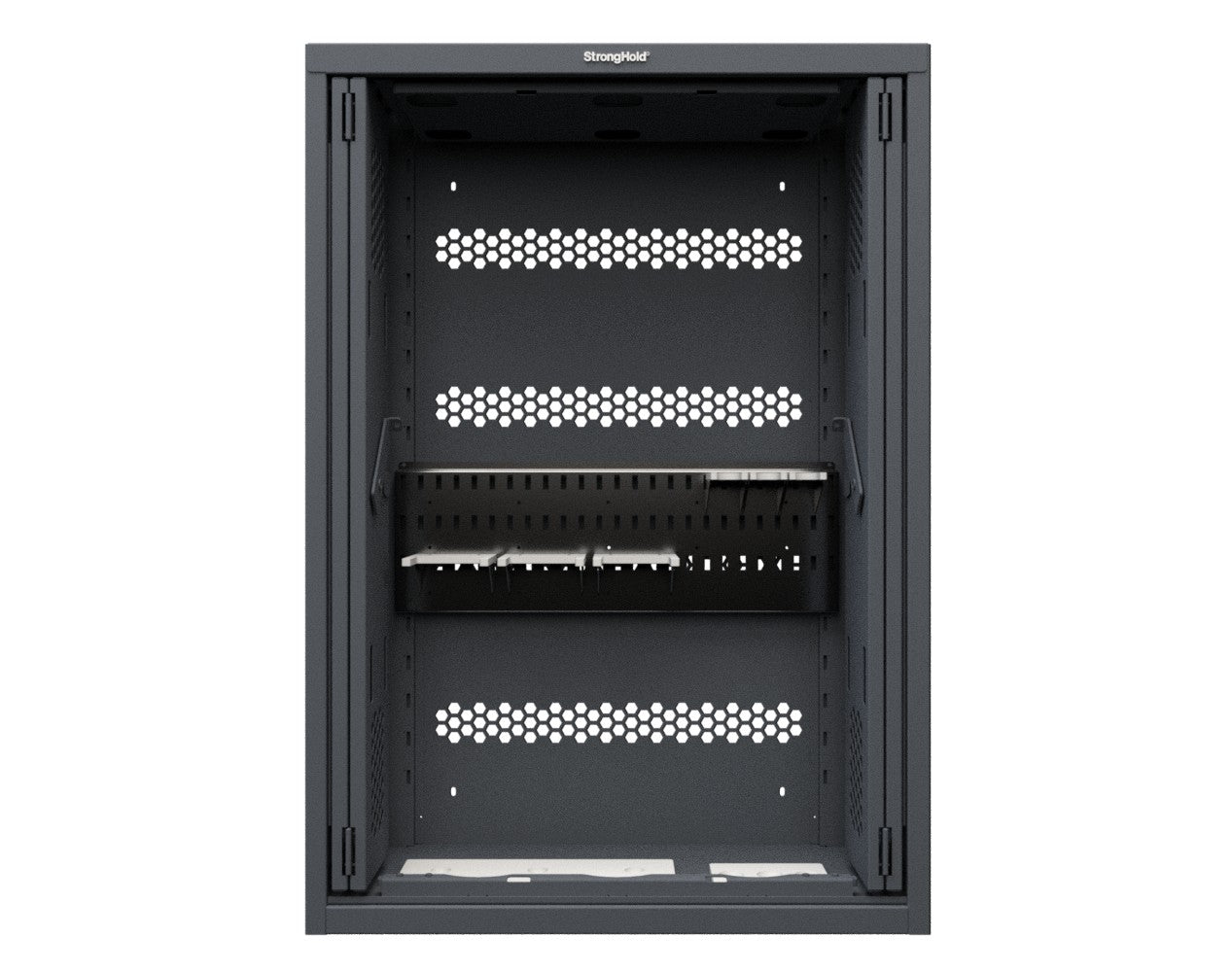 Modular Weapons Storage M2 Cabinet with Recessed Doors - 42 in. W x 16 1/2 in. D x 60 in. H