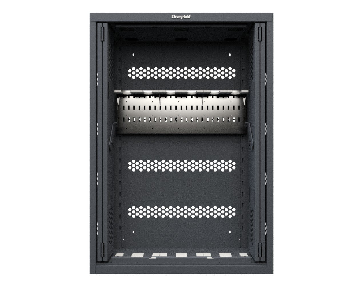 Modular Weapons Storage M240/M249 Cabinet with Recessed Doors - 42 in. W x 16 1/2 in. D x 60 in. H