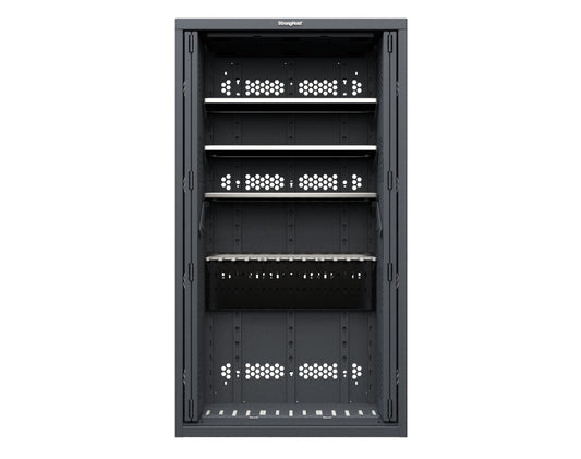 Modular Weapons Storage M4 Cabinet with Recessed Doors  - 42 in. W x 16 1/2 in. D x 76 in. H