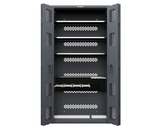 Modular Weapons Storage M2 Cabinet with Bi Fold Swing Doors - 42 in. W x 16 1/2 in. D x 84 in. H