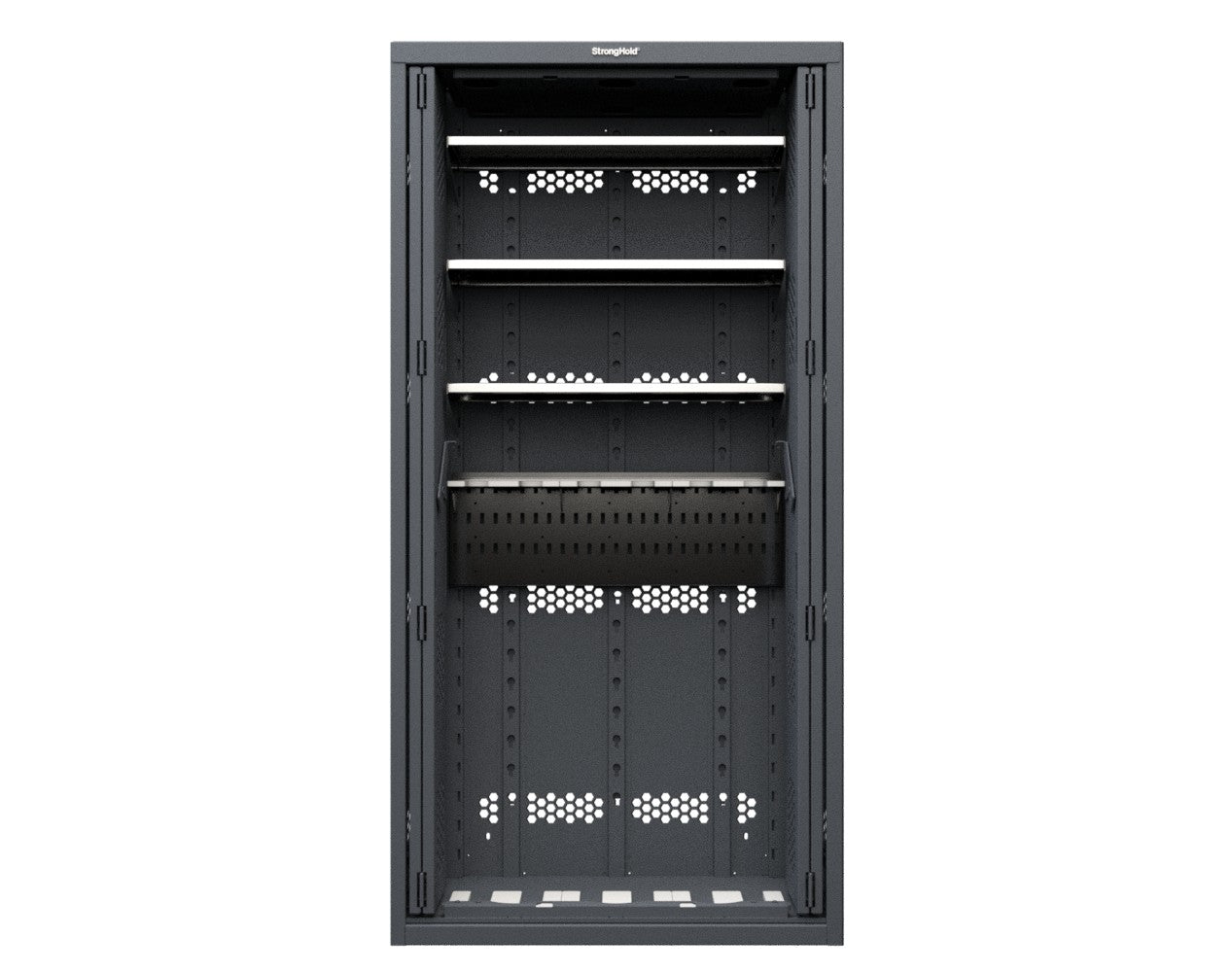 Modular Weapons Storage M240/M249 Cabinet with Recessed Doors - 42 in. W x 16 1/2 in. D x 84 in. H